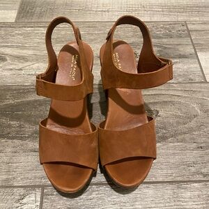 Mila Paoli Brown Leather Sandals